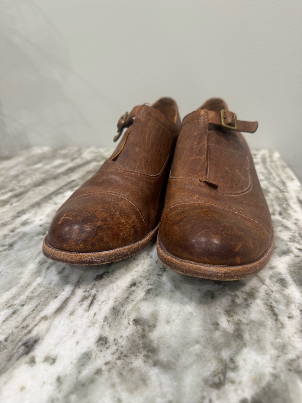 Kork -easy leather loafers shoes brown - Picture 5 of 12